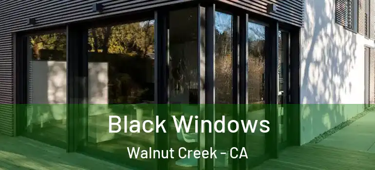  Black Windows Walnut Creek - CA