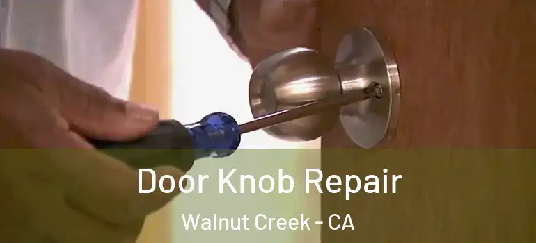  Door Knob Repair Walnut Creek - CA
