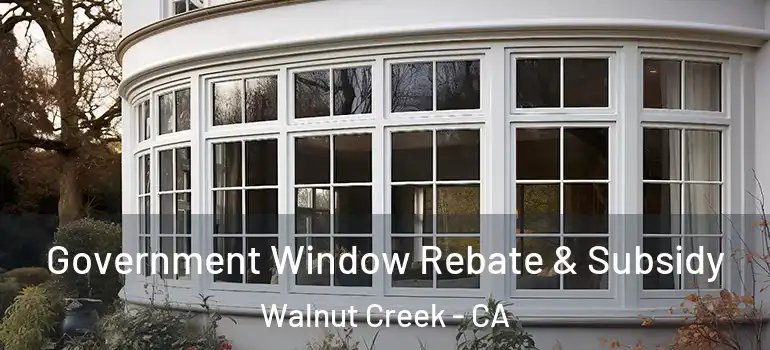 Government Window Rebate & Subsidy Walnut Creek - CA