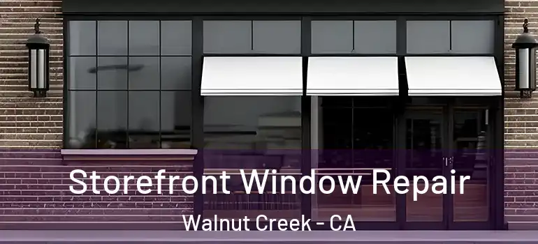  Storefront Window Repair Walnut Creek - CA